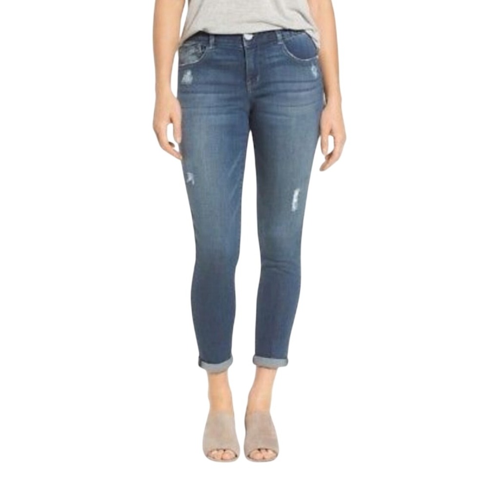 Wit & Wisdom Jeans Womens 6 L1845BG3 Blue Distressed Ab-solution EUC